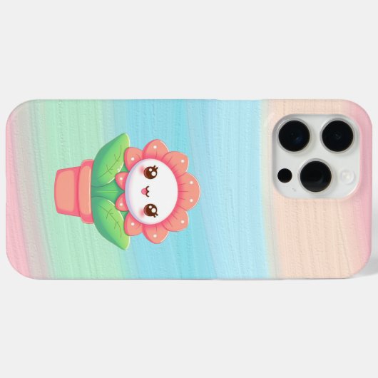 Cute, fleur dans un pot iPhone / coque ipad (Verso (horizontal))