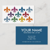 Cute Fleur De Lis Visitekaartjes (Voorkant / Achterkant)