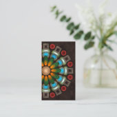 Cute Floral Abstrait Vector Art Carte de visite (Debout devant)