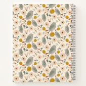 Cute Floral Botanical Bird Cute Pattern Notitieboek (Achterkant)