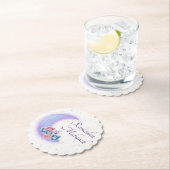 Cute Floral Crescent Islamic Ramadan Mubarak Kartonnen Onderzetters (Insitu)