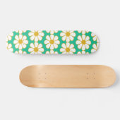 Cute Floral Daisy Pattern Skateboard (Horizontaal)