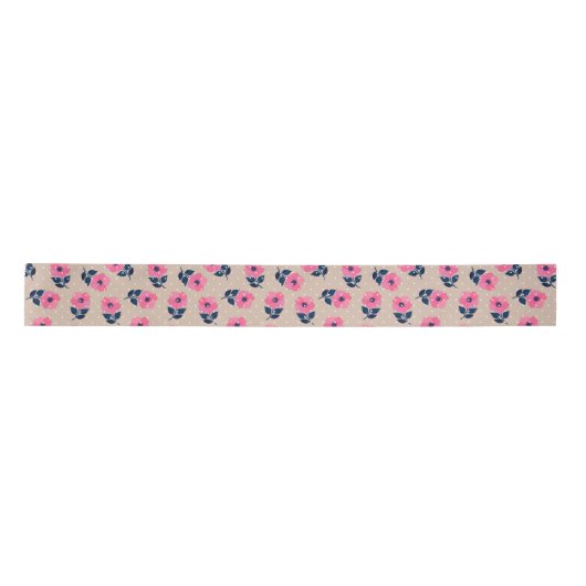 Cute Floral Decorative Pattern Lint (Voorkant)