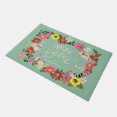 Cute floral Easter Holiday Kaart Deurmat (Schuin)