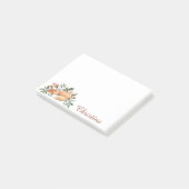 Cute Floral Fox Sweet & Girly Post-it Notes (Schuin)