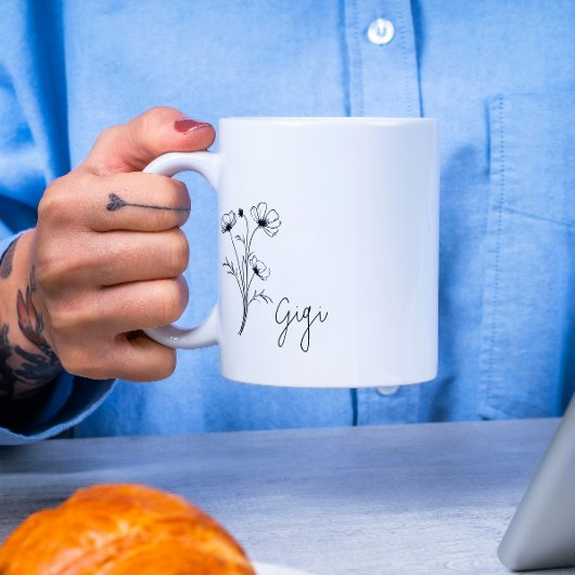 Cute Floral Gigi Mug