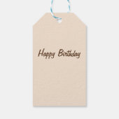 Cute floral giraffe cadeaulabel (Achterkant)