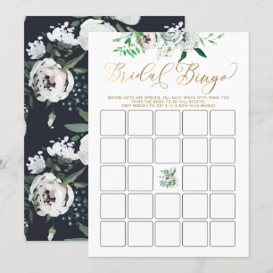Cute Floral Gouache Boho Vrijgezellenfeest Bingo G Kaart