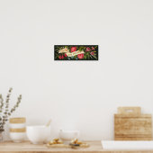 Cute  Floral Home Sweet Home Poster (Keuken)