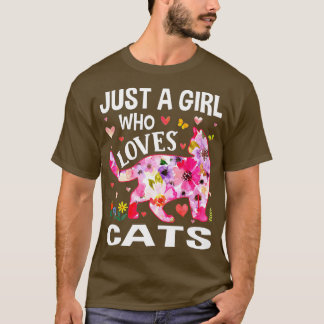 Cute Floral is gewoon een meisje dat van Hondenlie T-shirt