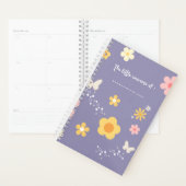 Cute Floral Journal Cover, Pastel Purple Notebook (Devant avec enveloppe)