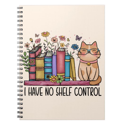 Cute Floral Livres et Chat (Devant)