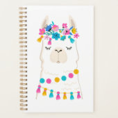 Cute Floral Llama Planner (Voorkant)