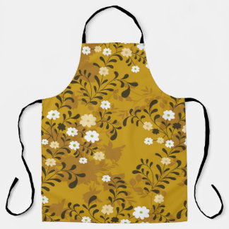 Cute floral naadloos patroon op musterabstract, ar schort