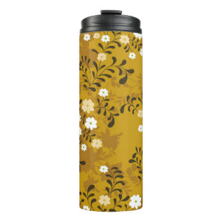 Cute floral naadloos patroon op musterabstract, ar thermosbeker
