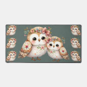 Cute Floral Owl with Bow (Recto)