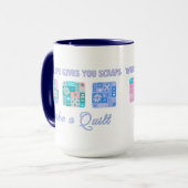 Cute & Floral Patchwork Pattern in Pop Colours Mok (Voorkant links)