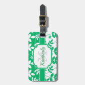 Cute Floral Pattern Bagagelabel (Voorkant verticaal)