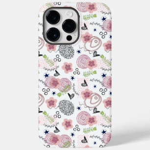 Cute Floral Pattern Case-Mate iPhone 14 Pro Max Hoesje