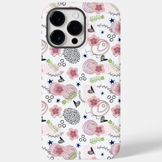Cute Floral Pattern Case-Mate iPhone Case (Achterkant)