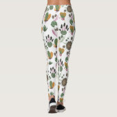 Cute Floral Pattern Leggings (Achterkant)