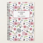 Cute Floral Pattern Planner (Voorkant)