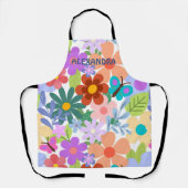 Cute Floral Pattern Schort (Voorkant)