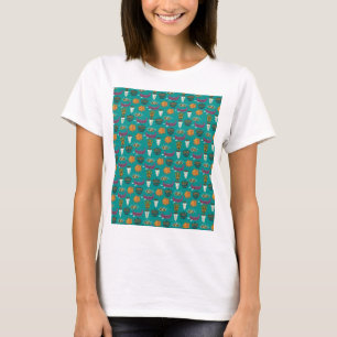 Cute Floral Pattern T-shirt