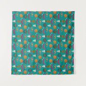 Cute Floral Pattern Wandkleed (Voorkant (horizontaal))