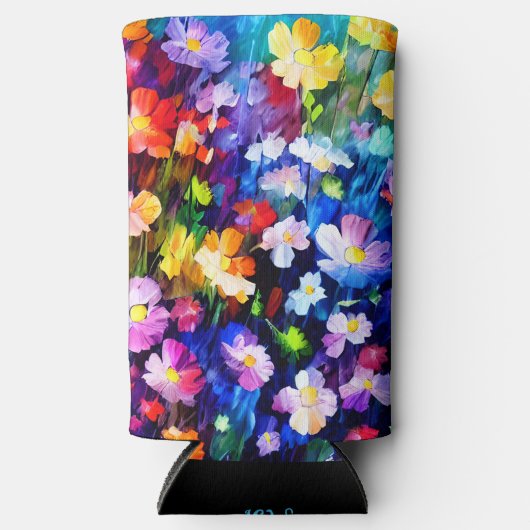 Cute Floral Personalized Monogram koeler (Voorkant)