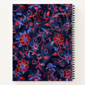 Cute Floral personnalisé Monogramme Carnet de cons (Dos)