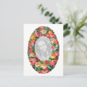 Cute  Floral Photo Template Briefkaart (Staand voorkant)