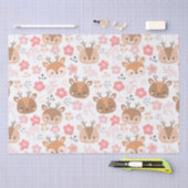 Cute Floral Reindeer Tissuepapier (Craft)