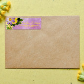 Cute Floral Romantic Girly Fancy Script Label