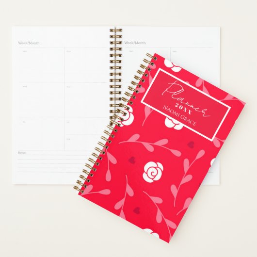 Cute Floral Roos Planner (Display)
