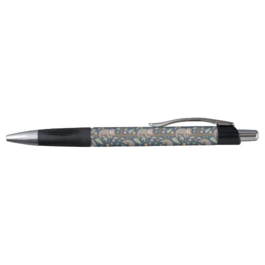 Cute Floral Sloth Pattern Pen (Bovenkant)