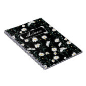 Cute Floral Spring Daisy Personalized Notitieboek (Rechterzijde)