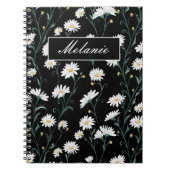 Cute Floral Spring Daisy Personalized Notitieboek (Voorkant)