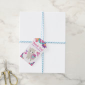 Cute Floral Spring Llama Birthday Hartelijk dank Cadeaulabel (Met Touw)
