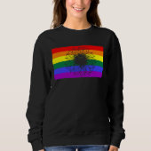 Cute Floral Sunflower LGBTQ Gay Pride Flag Queer F Trui (Voorkant)