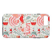 Cute Floral Valentijns  Design Case-Mate iPhone Case (Achterkant (Horizontaal))
