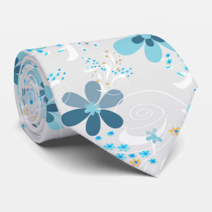 Cute florale patroon, bloemen, bloempatroon stropdas