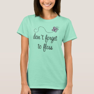 Cute Floss Design Dentist T-shirt
