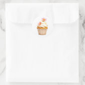 Cute Flower Cupcake Stickers (Sac)
