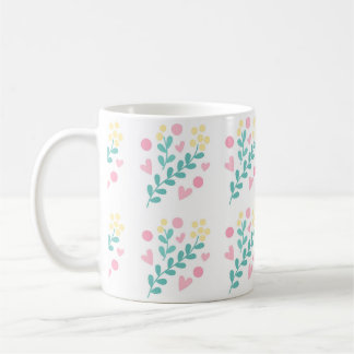 Cute flower pattern design koffiemok