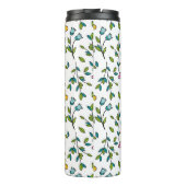 Cute Flowers and Hearts Light Pattern Thermosbeker (Achterkant)