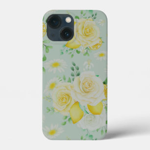 Cute Flowers and Lemons Hoesje-Mate iPhone Case