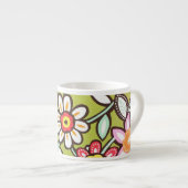 Cute Flowers Espresso Kop (Voorkant rechts)