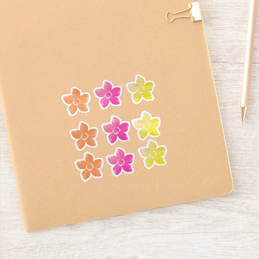Cute Flowers Sticker (Notitieboek)