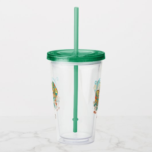 Cute Fluffy Aries Acryl Drinkbeker (Rechts)